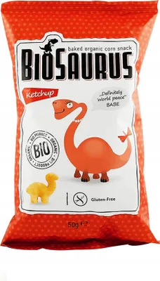 Produktbild von Ketchup Mais Chips 50g Biosaurus
