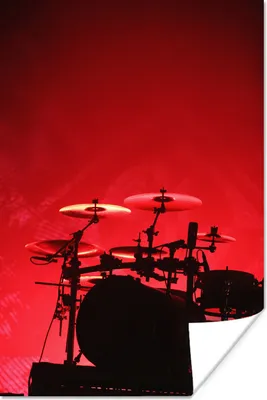Produktbild von MuchoWow® Poster Schlagzeug bei einer Rockshow 20x30 cm - Papierdruck