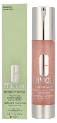 Produktbild von Clinique Moisture Surge Hydrating Supercharged Concentrate, Frauen, 48 ml, Gel, Jeder Hauttyp, Tag & Nacht, Feuchtigkeitsspendend, Feuchtigkeitsspendend