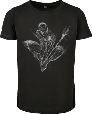 Produktbild von Mister Tee T-Shirt Kids Spiderman Scratched Tee Black-110/116
