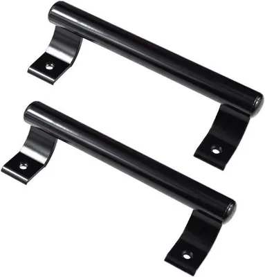 Produktbild von Famanu Schiebetürgriff Set - Metallgriff - 20 cm - Schwarz