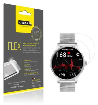 Obrázok produktu pre 2x dipos Flex Fitdafit 1.27 Zoll Smartwatch