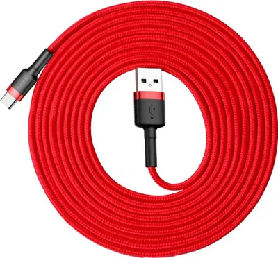 Produktbild von Baseus CATKLF-U09, 3 m, USB A, USB C, Schwarz, Rot