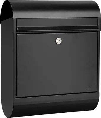 Produktbild von MEFA Briefkasten Ruby 866 mit Zeitungsrolle Farbe schwarz mit Sicherheitsschloss