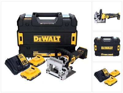 Immagine prodotto di DeWalt DCW 682 D2T fresa per tasselli piatti a batteria 18 V 102 x 20 mm senza spazzole + 2x batteria ricaricabile 2,0 Ah + caricatore + TSTAK