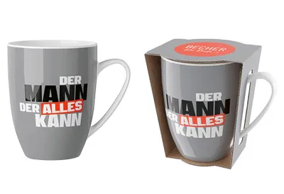 Produktbild von LA VIDA Kaffeetasse - Mann kann - 250ml