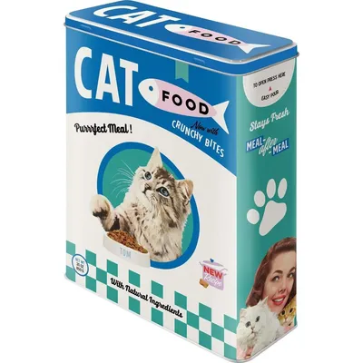 Produktbild von Nostalgic-Art Retro Vorratsdose XL, 4 l, Vintage Design für Trockenfutter, Geschenkidee für Katzenbesitzer