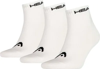 Produktbild von HEAD Uni Quarter Socken, 3er Pack - Kurzsocken, einfarbig Weiß 39-42