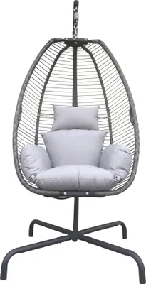 Produktbild von Lesli Living Hängesessel Rope dunkelgrau/anthrazit/grau