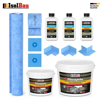 Dichtset Flüssigfolie 16 kg Innenecke Isogrund Dichtbahn Dichtfolie Dichtband