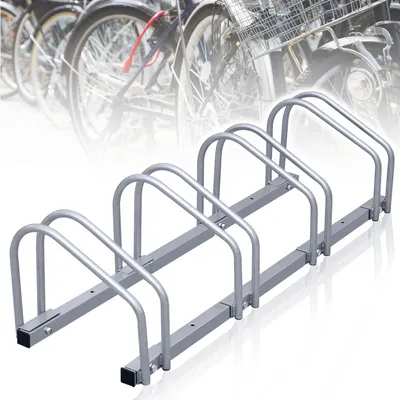 Zdjęcie produktu dla Stojak rowerowy Jopassy na 4 rowery 101x32x26cm ocynkowany i przystosowany do montażu na ścianie