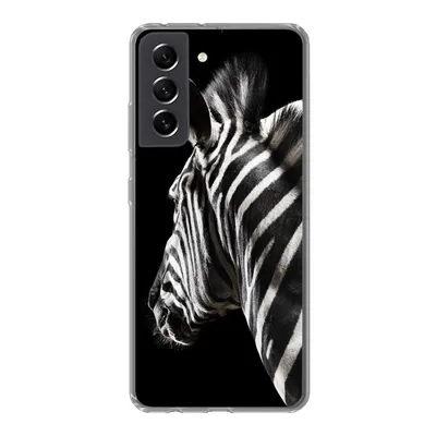 Produktbild von MuchoWow® Handyhülle Schutzhülle Hülle für Samsung Galaxy S21 FE Zebra - Wilde Tiere - Muster Silikon Softcase Handy Hülle - Mobiltelefonhülle