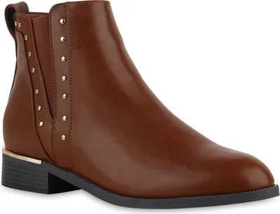 Produktbild von VAN HILL Damen Klassische Stiefeletten Übergößen Schuhe 840810, Farbe: Hellbraun, Größe: 45