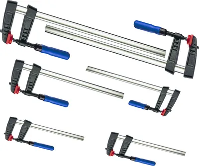 Produktbild von 6 tlg Set Schraubzwingen 300/500/800*120  je 2 Leimzwinge Klemmzwinge