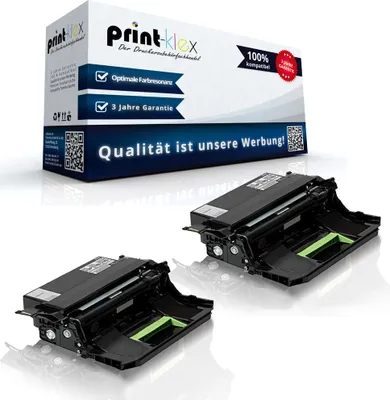 Produktbild von 2x Kompatible Trommeleinheiten für Lexmark MS 710 dn MS 710 n MS 711 dn MS 810 de MS 810 dn MS 810 dtn MS 810 n MS 811 dn MS 811 dtn MS 811 n MS 812 de 52D0Z00 520Z Farblos - Office Plus Serie