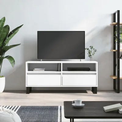 Produktbild von "Rabatt" TV-Schrank - Fernsehschrank - TV-Lowboard - Weiß 100x34,5x44,5 cm Holzwerkstoff - TV-Schränke CC22658