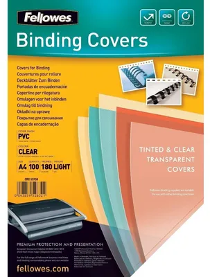 Produktbild von Fellowes Deckblatt A4 transparent 180 Mikron