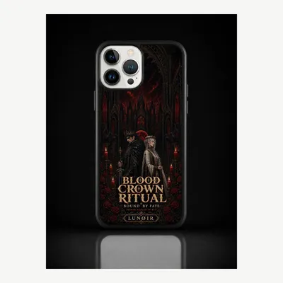 Productafbeelding van iPhone 13 Pro Max hoesje, telefoonhoesje, beschermhoesje, case met bloedkroonmotief – LUNØIR ©