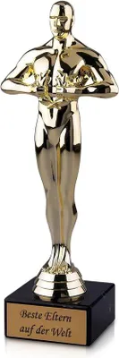 Produktbild von Famanu Trophäe Gold - 24 cm - Mit Gravur
