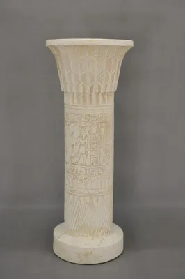 Produktbild von Medusa Säule Römische Säulen Marmor Skulptur Figur Deko Dekoration Ständer 1056