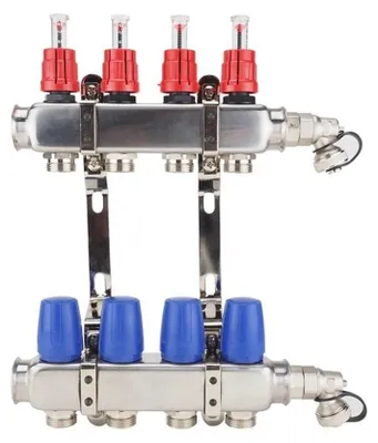 Productafbeelding van Verdeelcollector met flowmeter, 4 circuits