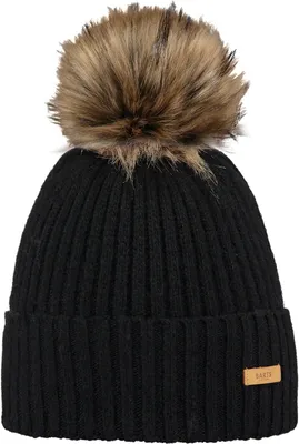 Productafbeelding van Gebreide muts dames - beanie met pompon - wintermuts
