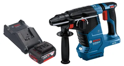 Obrázok produktu pre Bosch GBH 18V-24 C Profesionálna akumulátorová vŕtačka s príklepom 18 V 2,4 J Bezkartáčová SDS plus + 1x akumulátor 5,0 Ah + nabíjačka