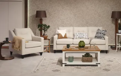 Produktbild von Design Wohnzimmer Sofagarnitur Dreisitze Sofa Modern Einrichtung Sessel