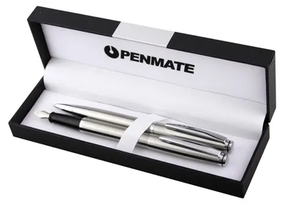 Productafbeelding van Complete vulpen- en balpen set Penmate Virtuo, zilverkleurig