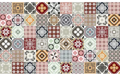Image de Autocollants muraux – Autocollants imitation carrelage pour la cuisine et la salle de bains – 60 autocollants ERNA imitation carrelage ciment – 60 autocollants 15 x 15 cm