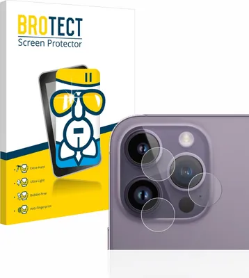 Produktbild von BROTECT Schutzglas für Apple iPhone 14 Pro Max (NUR Kameraschutz) Schutzfolie Panzer Folie Glas Display Schutz klar
