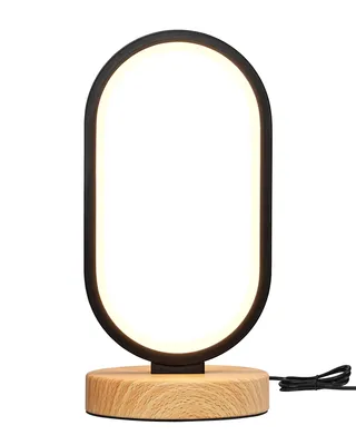 Produktbild von EDISHINE LED Nachttischlampe Oval, Touch Dimmbar & Speicherfunktion, moderne Tischlampe für Schlafzimmer, Wohnzimmer, Büro