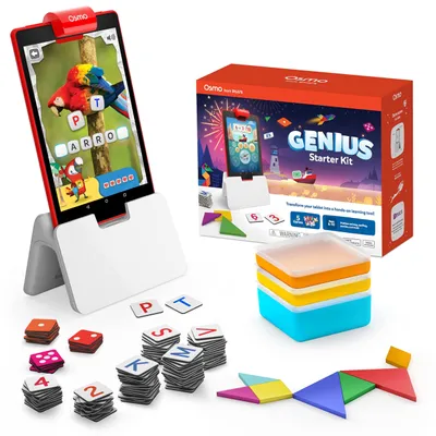 Productafbeelding van Osmo Genius Starter Kit voor Fire-tablet - 5 interactieve leerspellen - Geschikt voor kinderen van 6 tot 10 jaar