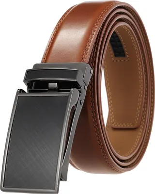 Produktbild von Herren Gürtel Ratsche Automatik Gürtel für Männer 35mm Breit Ledergürtel