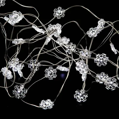 Produktbild von Lichterkette Schneeflocken, 20 LED