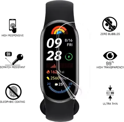 Image de Film de protection hydrogel transparent pour écran LCD du Xiaomi Smart Band 9