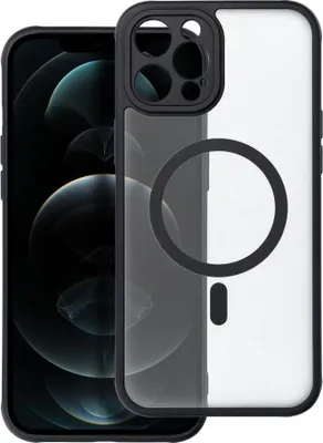 Produktbild von Handyhülle MATTE MAG COVER kompatibel mit MagSafe passend für IPHONE 12 Pro Max schwarz