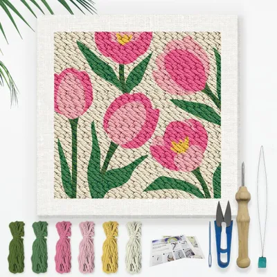 Produktbild von Stickset für Anfänger mit Punch Needle