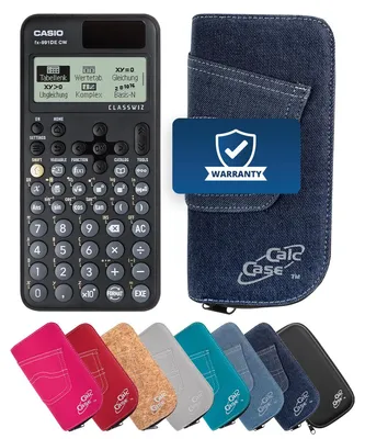 Produktbild von Casio FX-991 DE CW Taschenrechner mit Schutztasche dunkelblau