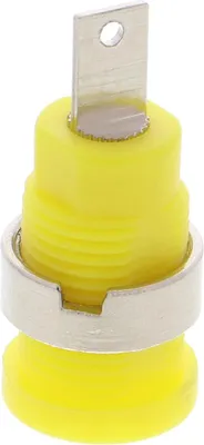 Produktbild von Buchse für Bananenstecker 4mm - verschiedene Farben : Gelb Farbe: Gelb