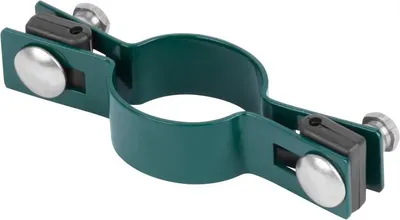 Immagine prodotto di Morsetto Strend Pro EUROSTANDARD, 38 mm, intermedio, verde, Zn+PVC, RAL6005, per palo rotondo