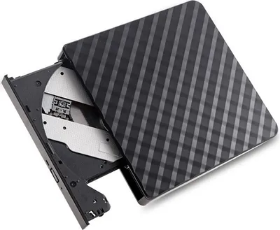 Produktbild von USB3.0 externer DVD-Brenner, externes optisches Laufwerk des Computers, High-Definition-Wiedergabe, Ein-Tasten-Brennen, breite Anwendung, Schwarz