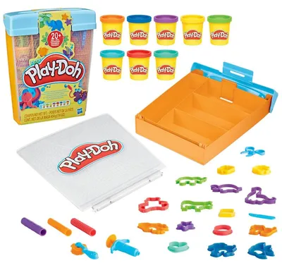 Obrázok produktu pre Play-Doh Imagine Animals Storage Set, 3 rok / roky, Kov, Polypropylén (PP), Polyetylen, 31 kusov