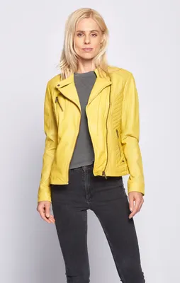 Produktbild von Maze Lederjacke Sally Damen lemon XS