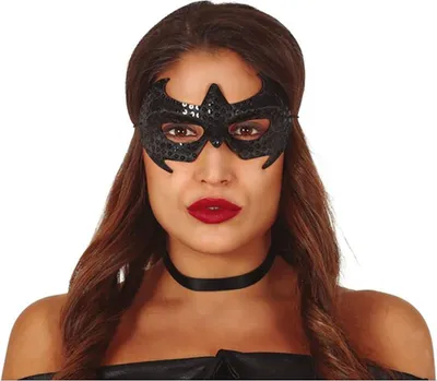 Immagine prodotto di Maschere di supereroi maschera di carnevale festa di carnevale pipistrello fumetto avventura maschera travestimento occhi maschera di carnevale supereroe pipistrello, colore: nero