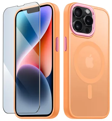 Produktbild von Mattes Magsafe-Case für das iPhone 13 Pro + 9H-Displayschutzfolie