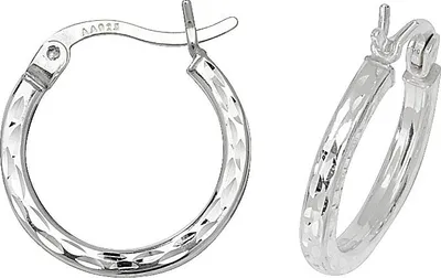 Produktbild von 925 Sterling Silber Damen - Paar Creolen - 10mm; TRS17708MM10