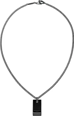 Image de ASTON MARTIN Collier homme pendentif acier inoxydable noir AML ICON MJIBF5NU1
