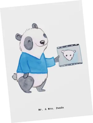 Produktbild von Mr. & Mrs. Panda Grußkarte Radiologie Assistent Herz - Weiß - Geschenk, Postkarten, Kunstkarten, bildkarte, Ansichtskarten, Postkarte
