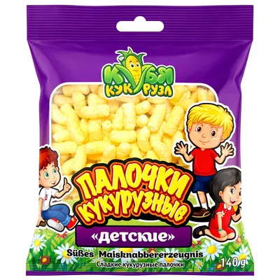 Produktbild von Süße Maisstäbchen "Detskie" 140g